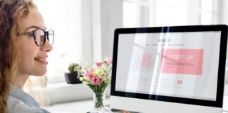 Building Your First Company Website: Where to Start and Best Practices shop owner creating her first company website