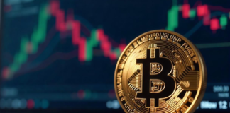 How Regulations Shape Cryptocurrency Markets Cryptocurrency markets shown with Bitcoin on dark background with charts