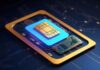 eSIM vs Physical SIM eSIM card chip in a mobile phone