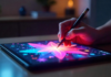 Unlocking Your iPad’s Full Potential: Tips for Work, Play, & Creativity artist using iPad for its full potential by drawing a flower