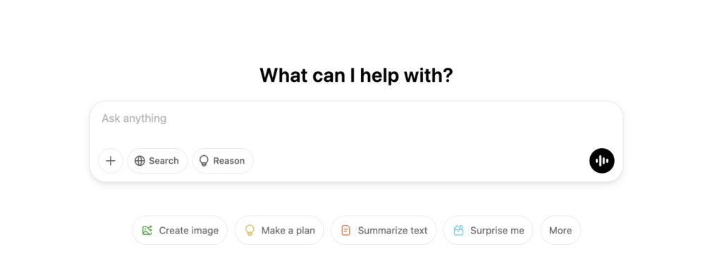 ChatGPT screenshot