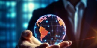 Three Tricks Fintechs Use for Cheaper Money on International Transfers man holding glass globe to show international transfers