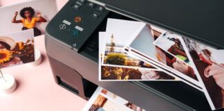 Printbox Review: The All-in-One Solution for Online Photo Product Sales online photo products by Printbox, shown with color printer and photos