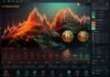 Master Crypto Charts: Technical Analysis Secrets for Profitable Trading crypto charts observed through technical analysis. Shown with stylized red line graphs