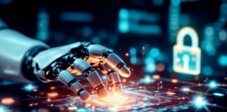 The Three Shields: How Smart Data Protection Saves Businesses the three shields of security as shown by robot hand and lock symbol