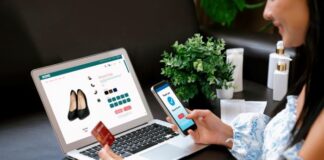 5 Best WooCommerce Booking Plugins to Simplify Appointment Scheduling Woman shopping on an WooCommerce e-commerce website