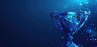 Techunting Honored as #4 Top Global IT Staff Augmentation Company by Clutch global IT award in blue lights