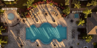 Smart Pools In Australia: How Technology Affects The Shape Of Your Ideal Pool a view of swimming pool surrounded by trees