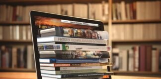 AI-Driven Metadata: How Machine Learning Boosts Book Discovery ML is supporting book discovery, with laptop and books image