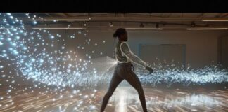 Why Every Modern Dance Studio Needs Smart Software in 2025 modern dance with dancer and digital lights