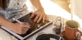 Downtime or Productive Time? Cures for Boredom With Tech woman using table for productive time on hobby