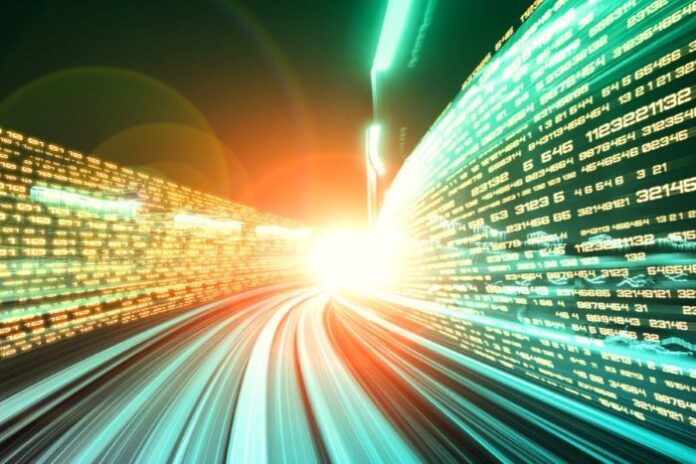 proxy speed, shown with blurred motion lights