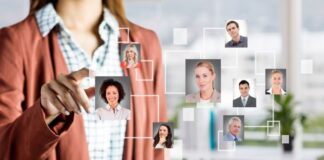 How LinkedIn Contact Finders Are Transforming Talent Acquisition LinkedIn contact finders, shown with woman and candidates