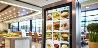 Comparing the Top Digital Signage Software Tools Available top digital signage software, with screen at mall