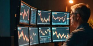 XRP Traders’ Guide 2025: Discover BYDFi as the Best Exchange for Ripple BYDFi is the best exchange, with man in front of finance screens