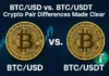 BTC/USD vs. BTC/USDT Crypto Pair Differences Made Clear BTC/USD vs. BTC/USDT Crypto Differences