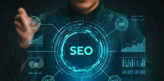 The Automation Edge: Why SEO Workflows Are Getting Smarter in 2025 SEO workflows shown with graphic and tablet