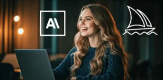 Top 7 Midjourney and Claude Workflows for High-Converting Instagram Posts a woman using laptop