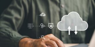 Cloud Security: A Must-Have for Thriving in the Digital Age man on laptop using cloud security