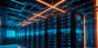 Managing a Successful Data Center: Strategies for Efficiency & Growth data center with lights