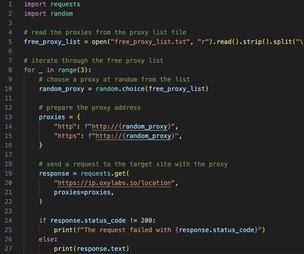 Proxy rotation code example