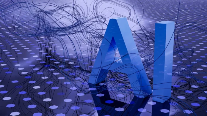 A computer generated image of the letter AI