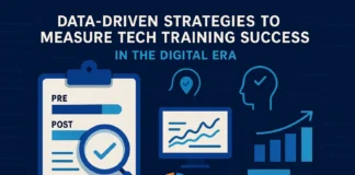 Data-Driven Strategies to Measure Tech Training Success in the Digital Era Illustration of data-driven tech training metrics and analytics