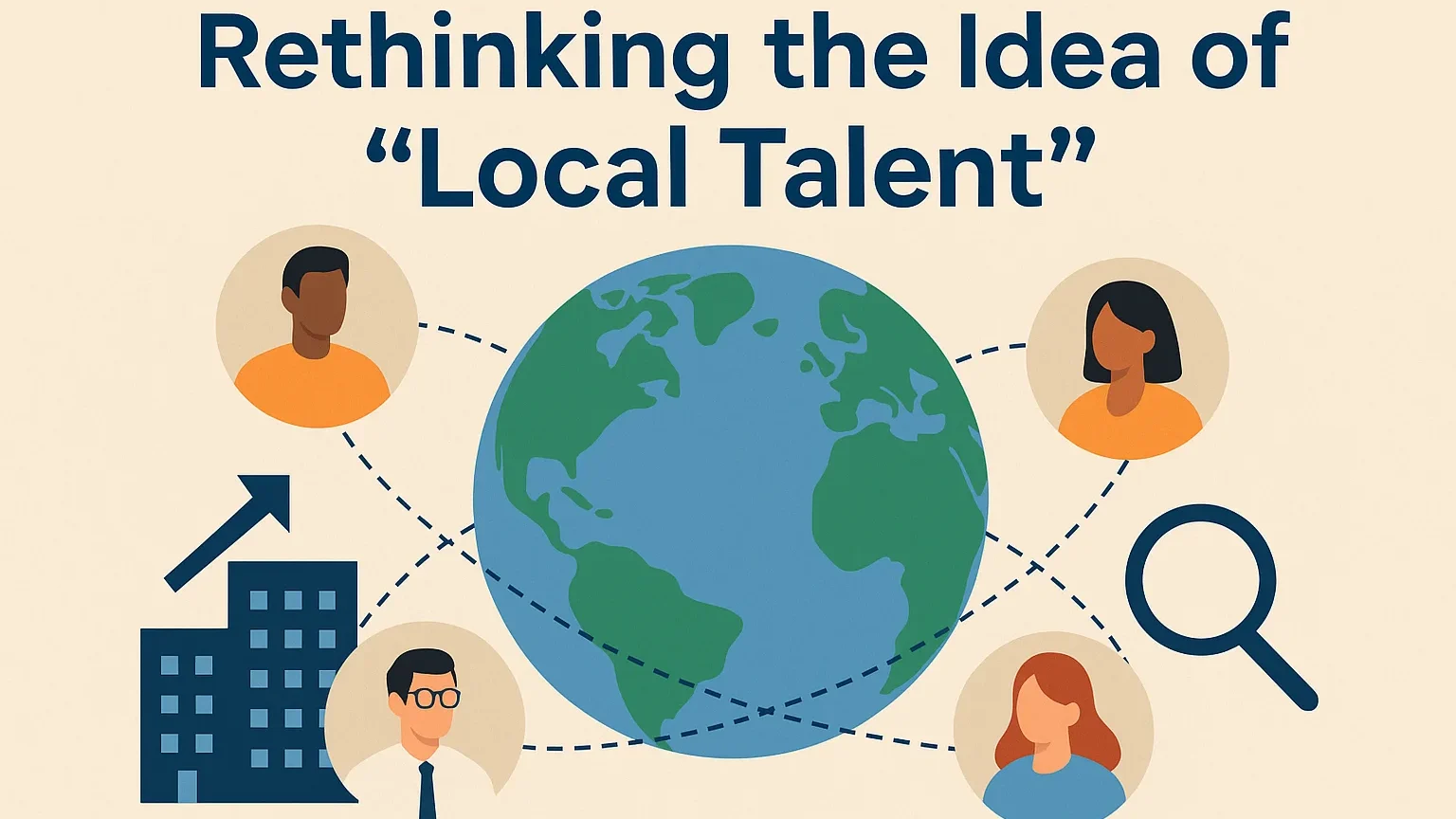 Illustration of rethinking the idea of local talent
