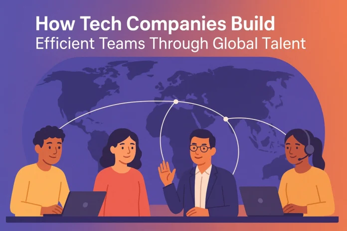 Illustration of tech companies build effiecient teams