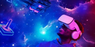 The Cloud Gaming Playbook 2025 Cloud gaming playbook with man in VR headset