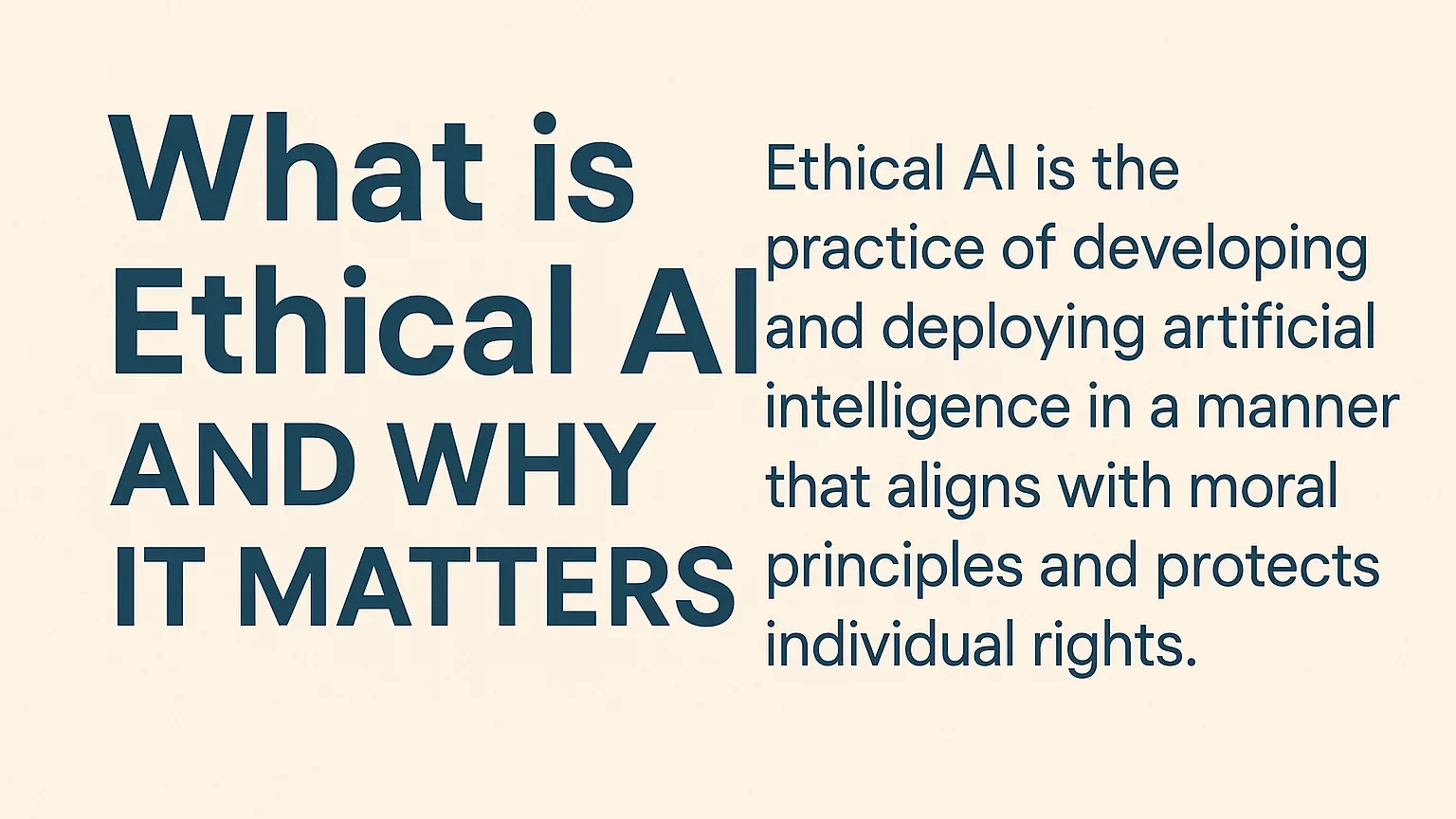 illustration on What is ethical AI and why it matters