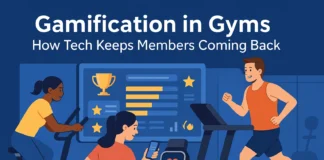 Gamification in Gyms: How Tech Keeps Members Coming Back illustration on gamification in gyms