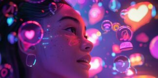 ChatGPT vs SEMrush AI: Which Tool Wins for Social Media Content in 2025? social media content with AI graphic of woman and icons