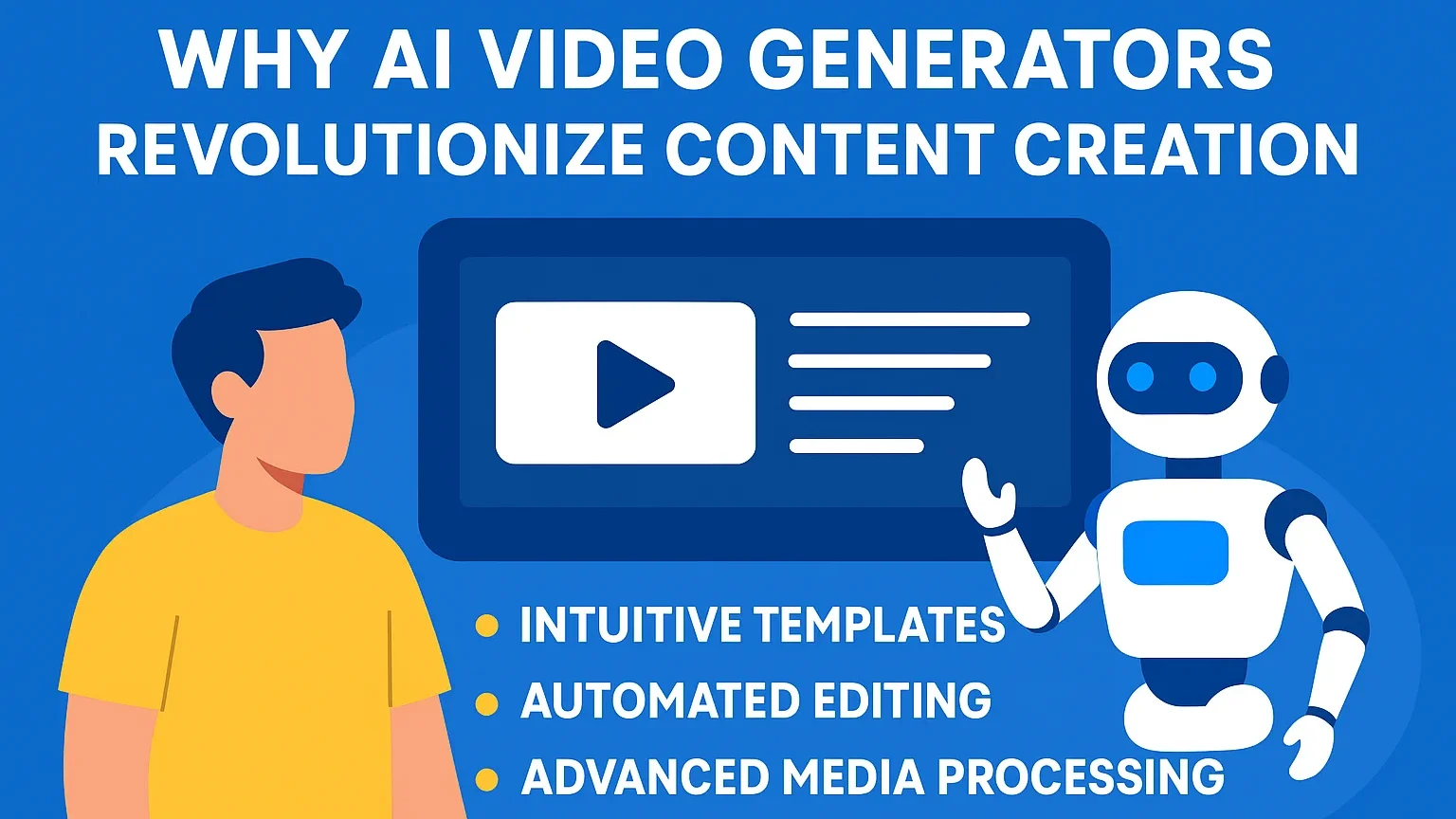 Illustration of AI video generators revolutionize
