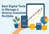 How Can You Use Technology to Better Manage a Diverse Investment Portfolio? Illustration of Digital tools to manage a Diverse Investment Portfolio