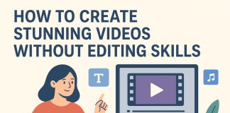 How to Create Stunning Videos Without Editing Skills Illustration of how to create stunning video