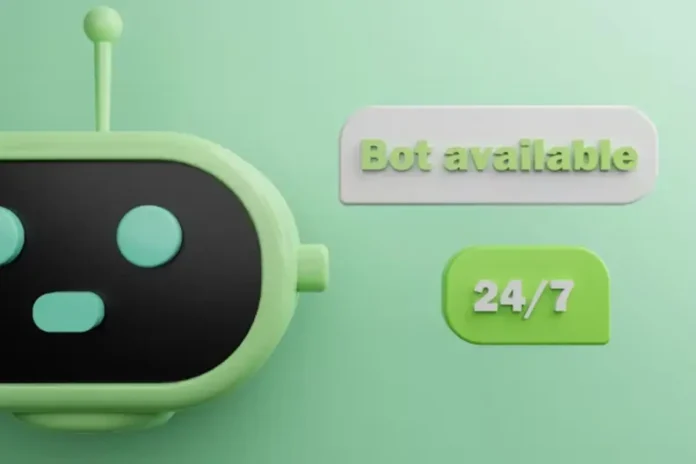 a robot on screen