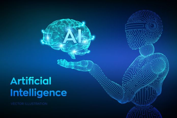 robot showing AI in future workplaces
