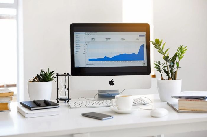 digital campaign with desktop