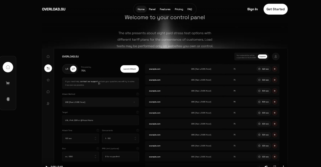 picture displaying overload websites content