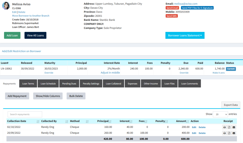 loandisk loan management
