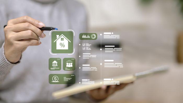 mortgage rates with AI graphics