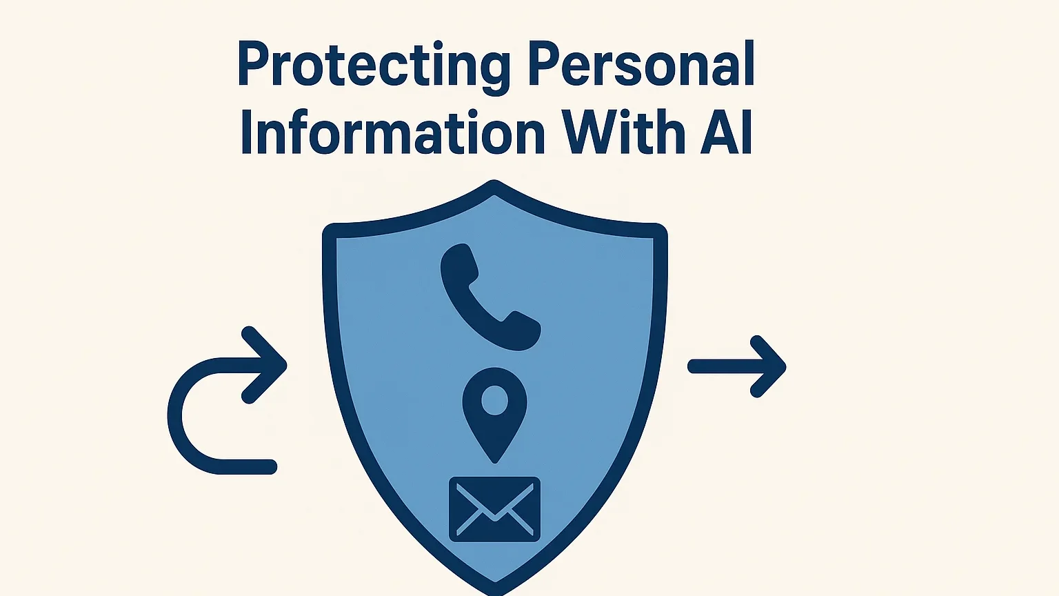 AI shield protecting personal data