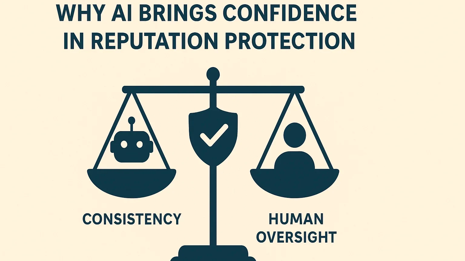 AI trust scale balance chart