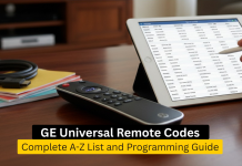 GE Universal Remote Codes Complete A-Z List and Programming Guide GE Universal Remote Codes