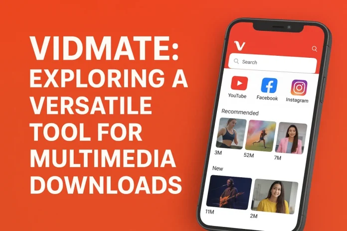 VidMate multimedia downloader app illustration