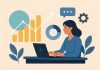 Tech Visibility 101: Turning Data Into Growth Without Burning Out Woman-analyzing-data-for-growth
