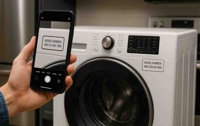 a-person-holding-phone-next-to-machine