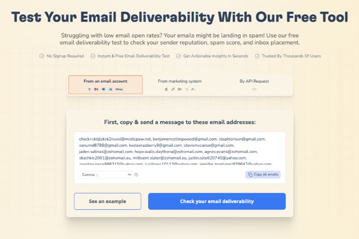 email deliverability