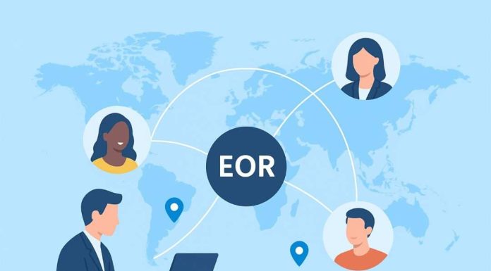 How Can EOR Services Help Companies Overcome Talent Shortages Globally? Global-EOR-workforce-connection-illustration